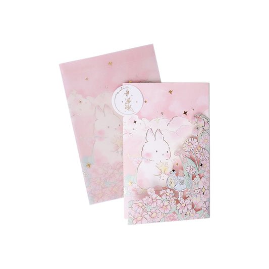 Stroberi Greeting Card Bunny