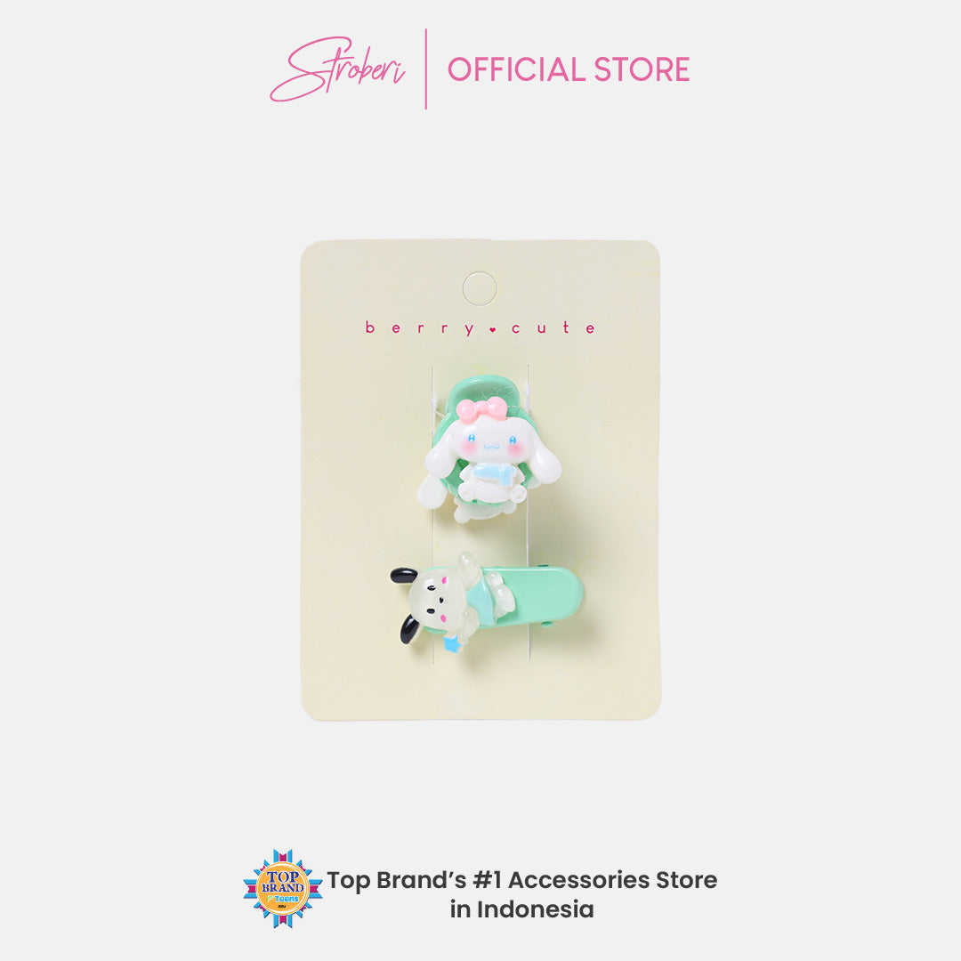 Stroberi Cartoon Character Hair Clip