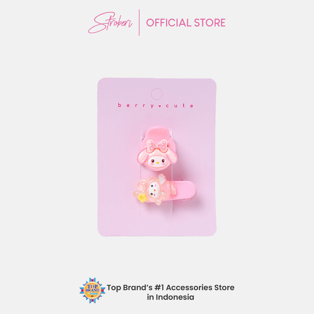 Stroberi Cartoon Character Hair Clip