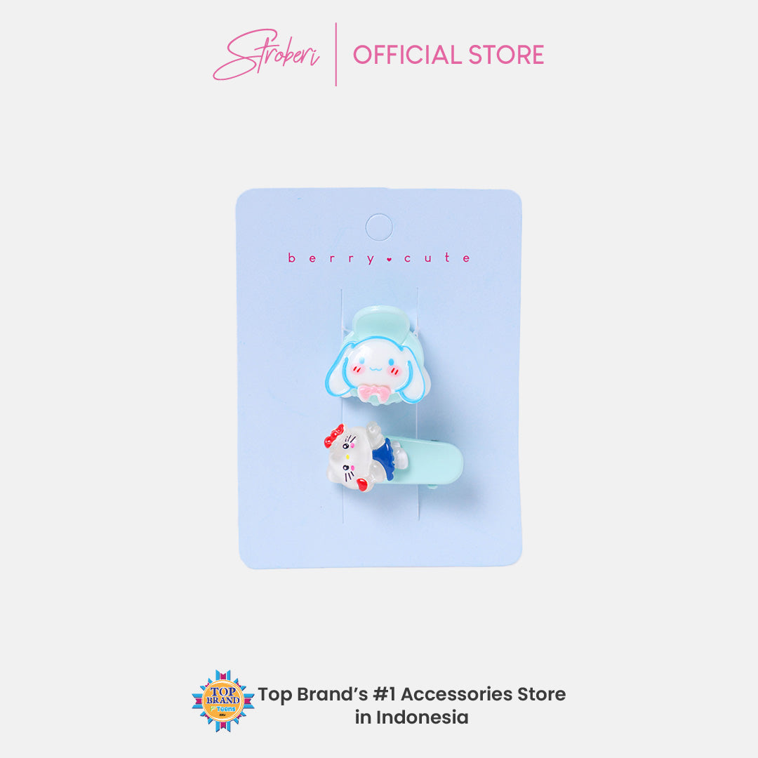 Stroberi Cartoon Character Hair Clip