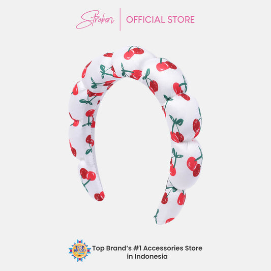 Stroberi Puffy Color Headband