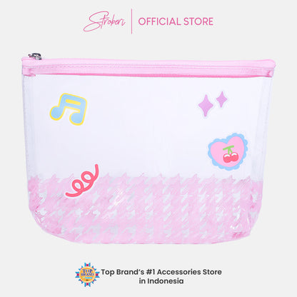 Stroberi Houndstooth New Pouch Series