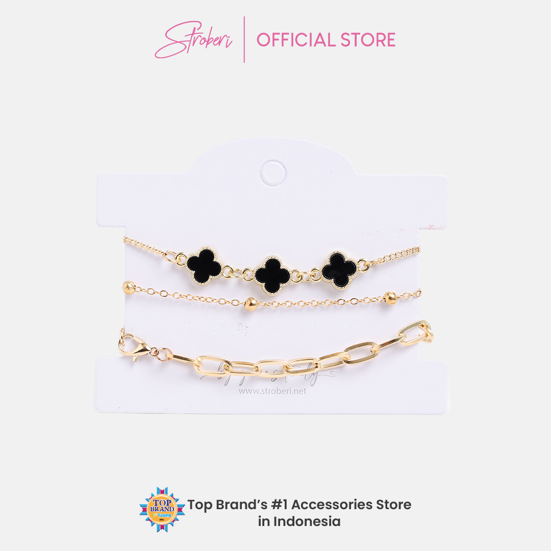 Stroberi Chain Bracelet Set