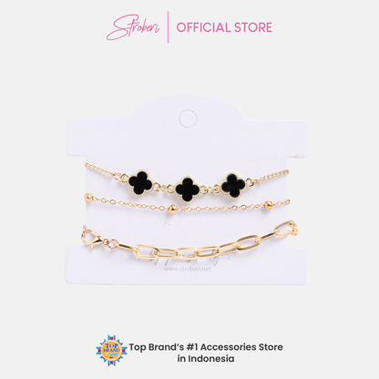 Stroberi Chain Bracelet Set