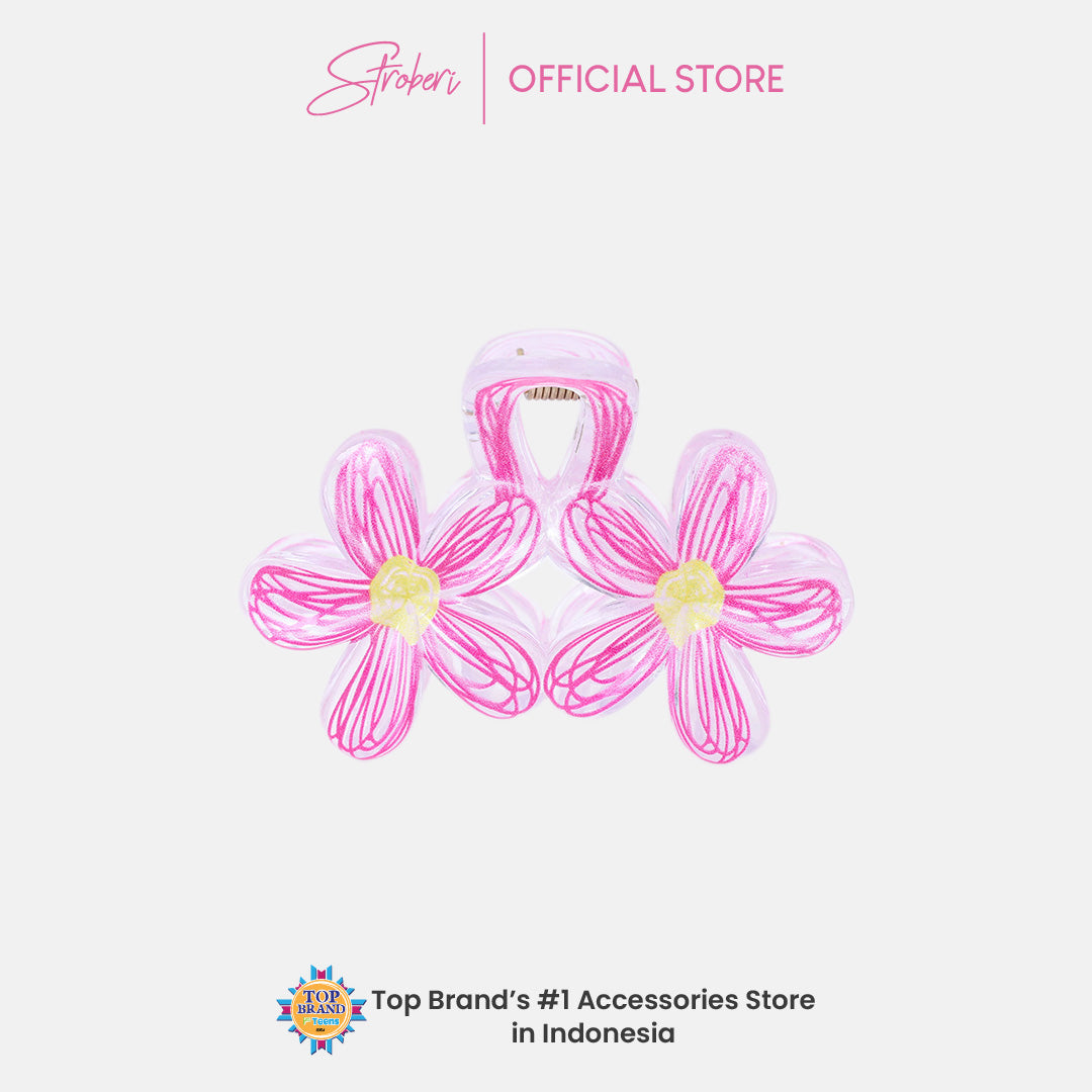 Stroberi Flower Color Hair Clip