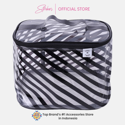 Stroberi Candy Stripe Pouch