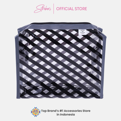 Stroberi Candy Stripe Pouch