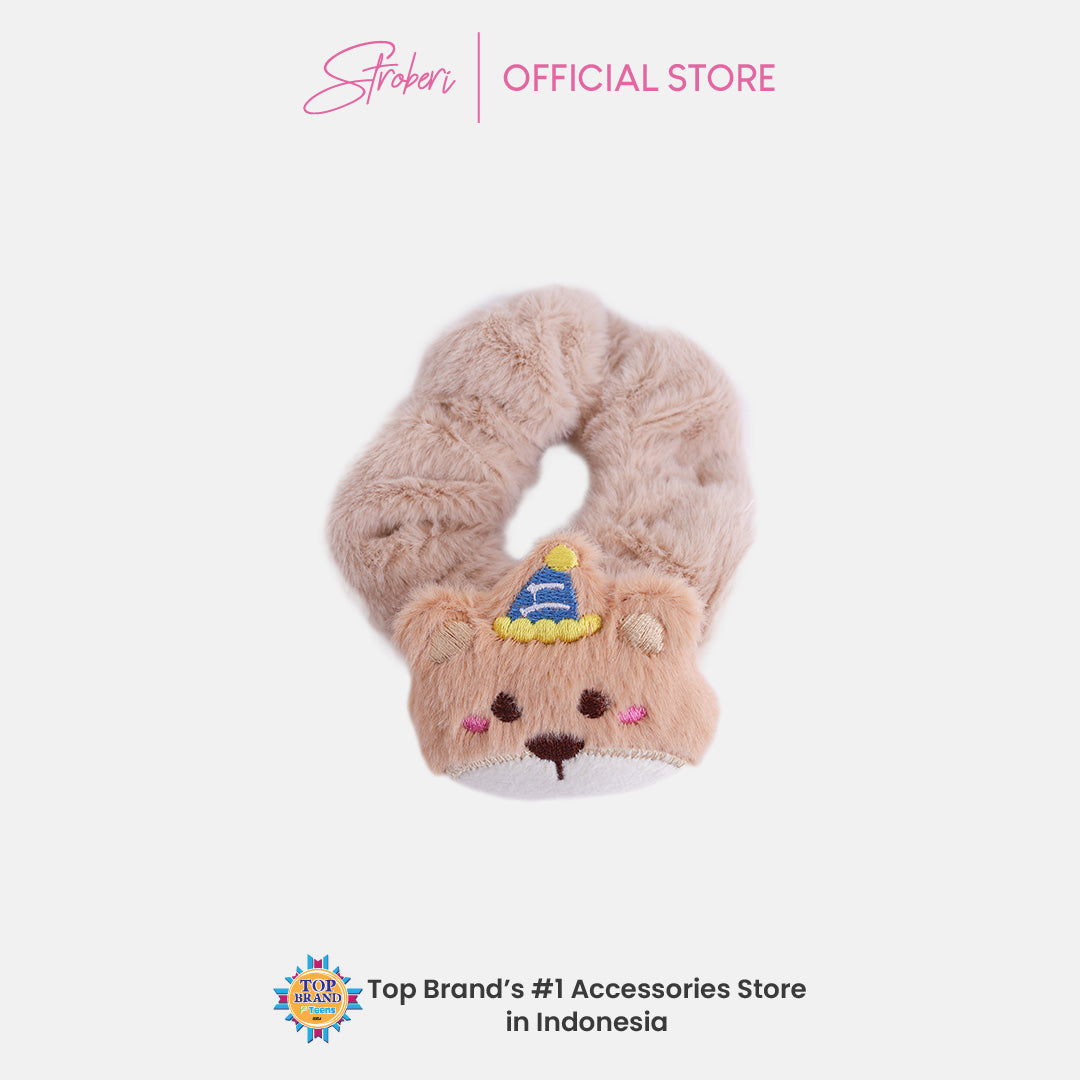 Stroberi Fur Character Hair Tie