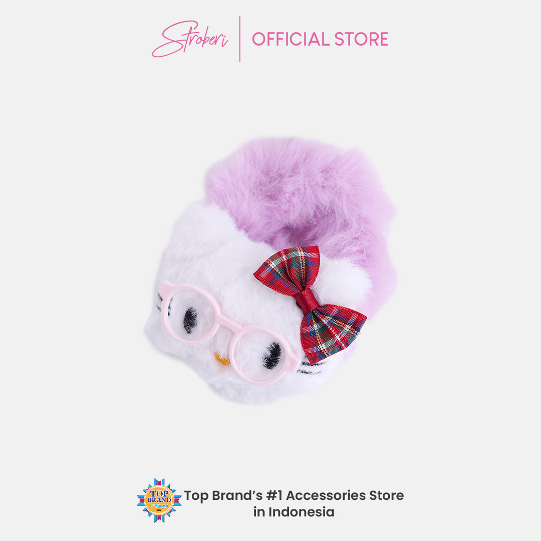 Stroberi Fur Character Hair Tie