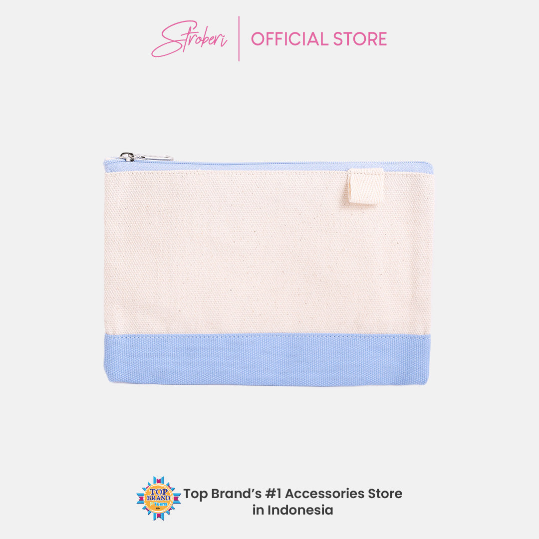 Stroberi Two Tone Canvas Pouch and Bag