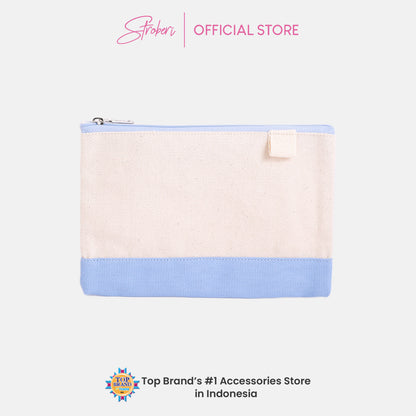 Stroberi Two Tone Canvas Pouch and Bag