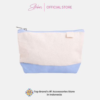 Stroberi Two Tone Canvas Pouch and Bag