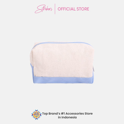 Stroberi Two Tone Canvas Pouch and Bag