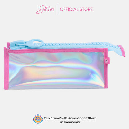 Stroberi Big Zipper Hologram Pouch
