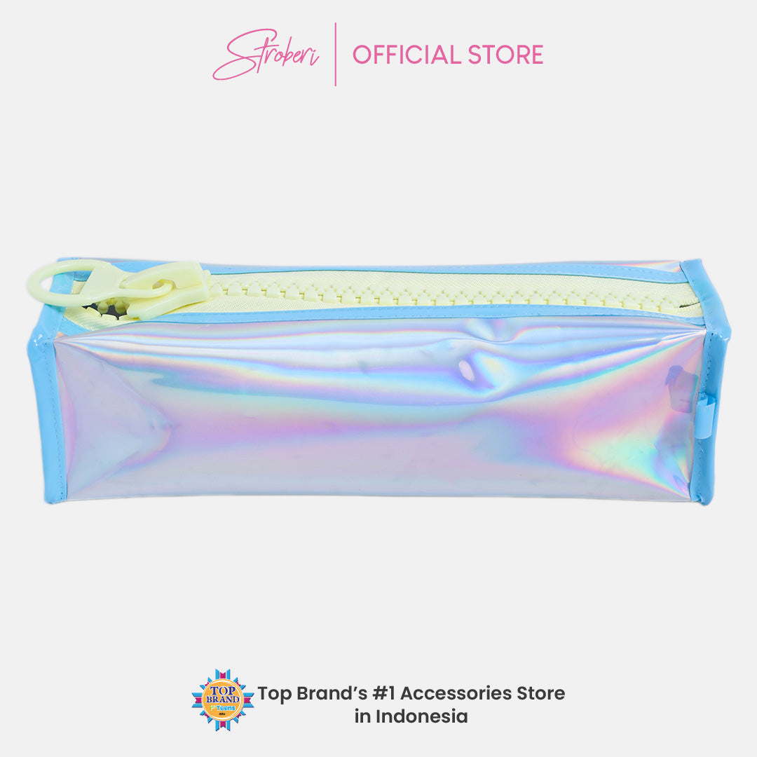 Stroberi Big Zipper Hologram Pouch