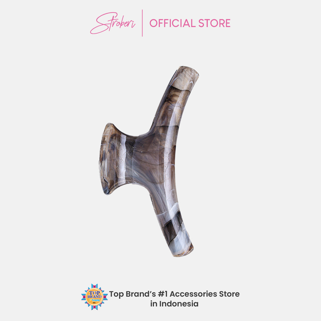 Stroberi Marble Shape Hair Clip