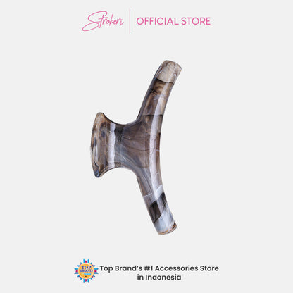 Stroberi Marble Shape Hair Clip