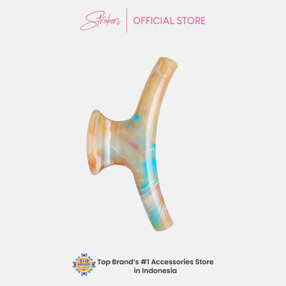 Stroberi Marble Shape Hair Clip