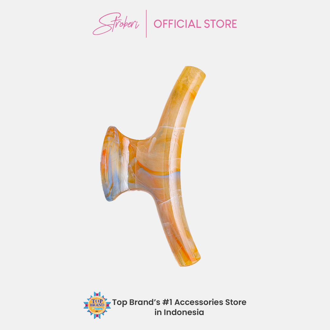 Stroberi Marble Shape Hair Clip