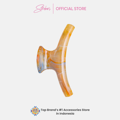 Stroberi Marble Shape Hair Clip