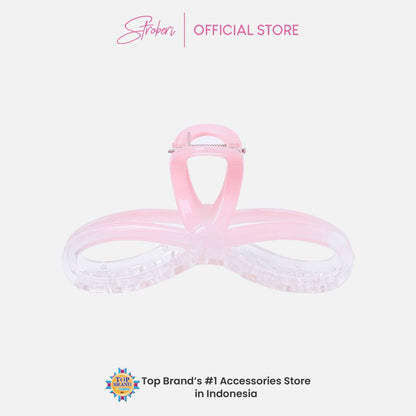 Stroberi Two Color Shape Hair Clip