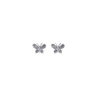 Stroberi Rhinestone Stud Earring- 1