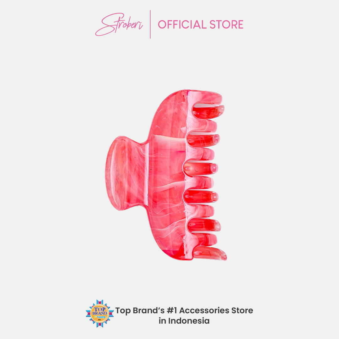 Stroberi Marble Shape Hair Clip