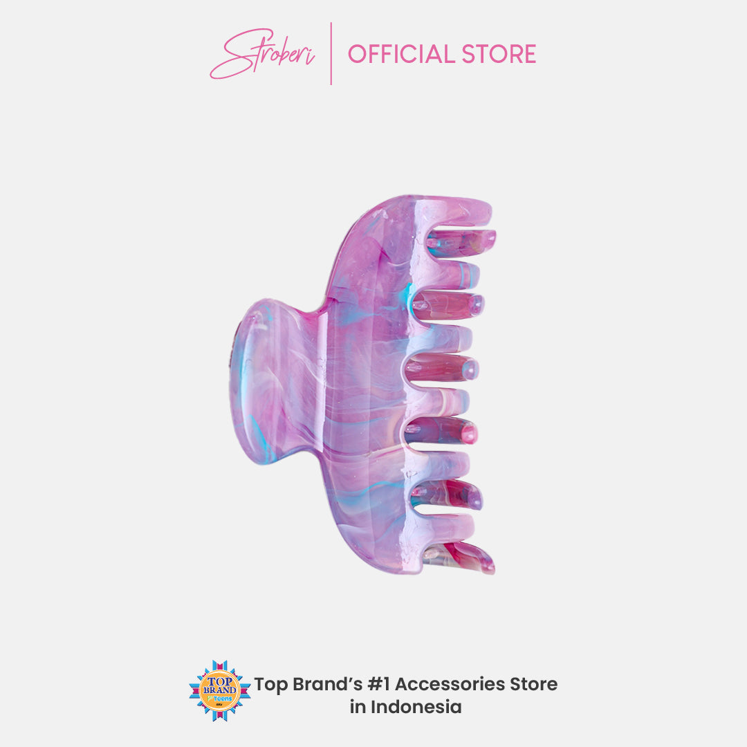 Stroberi Marble Shape Hair Clip