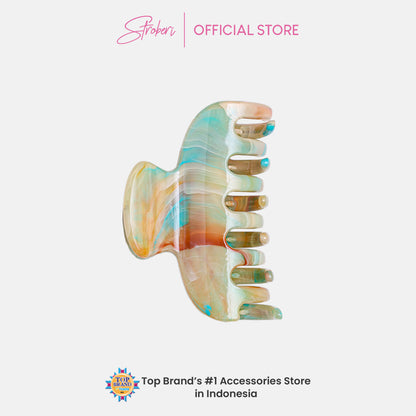 Stroberi Marble Shape Hair Clip
