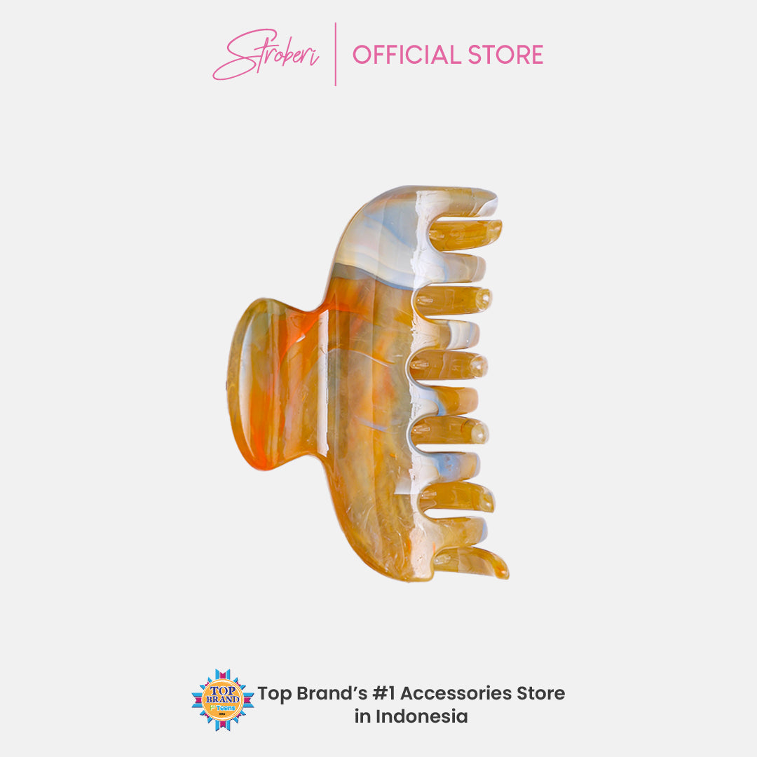 Stroberi Marble Shape Hair Clip
