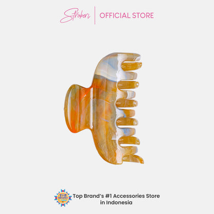Stroberi Marble Shape Hair Clip
