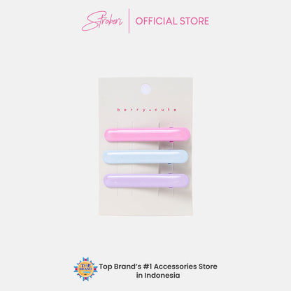 Stroberi Hole Pastel Set Hair Clip