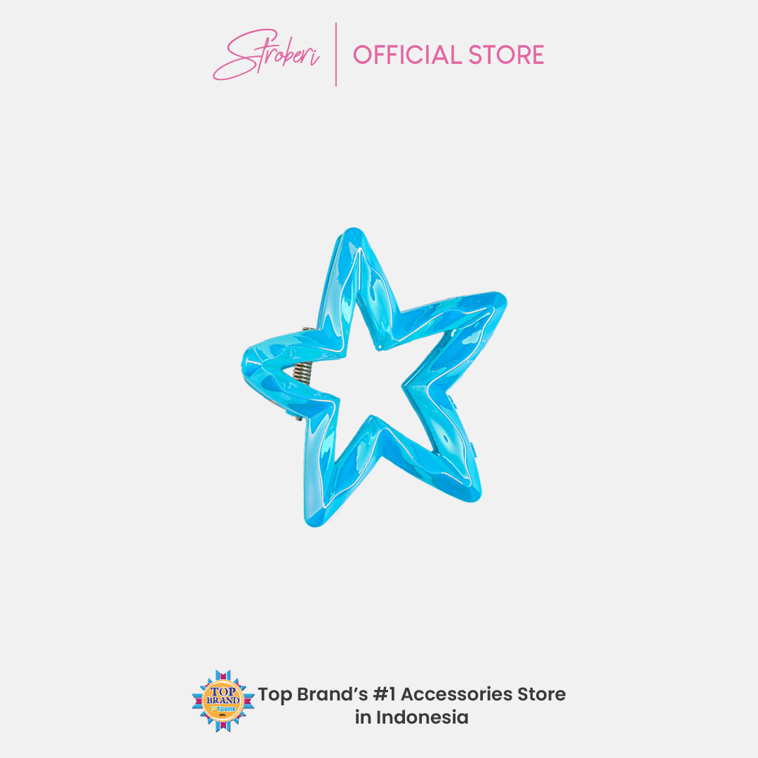 Stroberi Glitter and Metallic Shaped Hair Clip