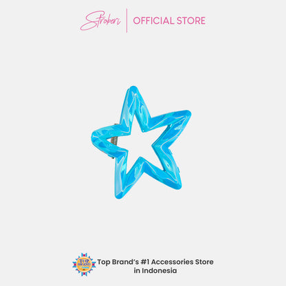 Stroberi Glitter and Metallic Shaped Hair Clip