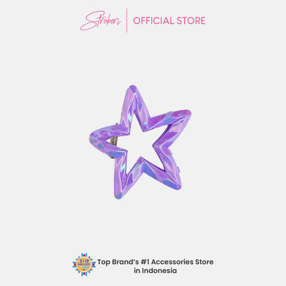 Stroberi Glitter and Metallic Shaped Hair Clip