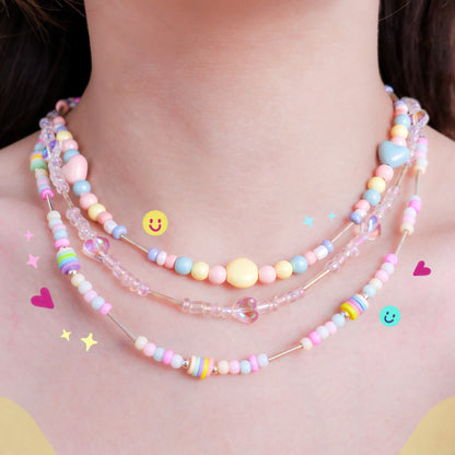 Stroberi Beads Colorful Necklace -3