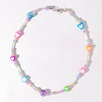 Stroberi Beads Colorful Necklace -2