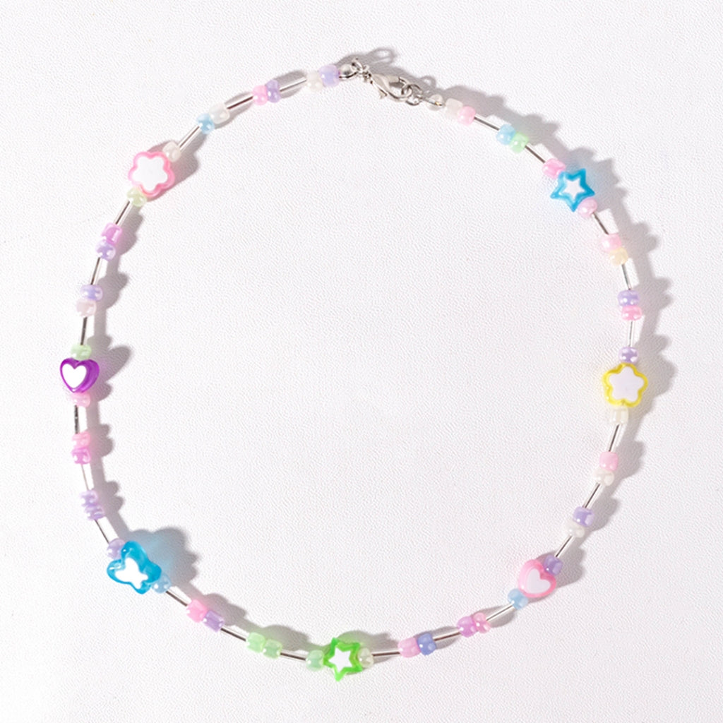 Stroberi Beads Colorful Necklace -2