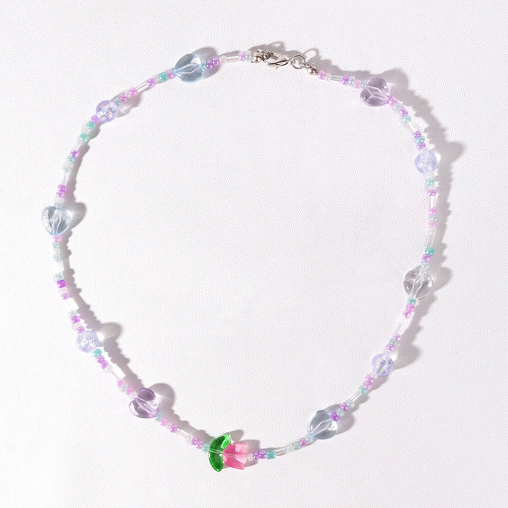 Stroberi Beads Colorful Necklace -2