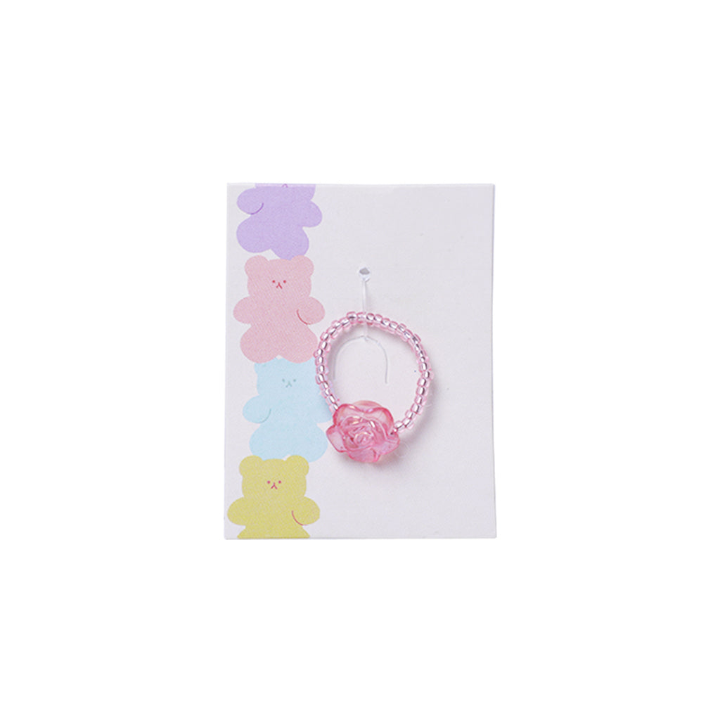 Stroberi Beads Mix Rings - 3 Rose
