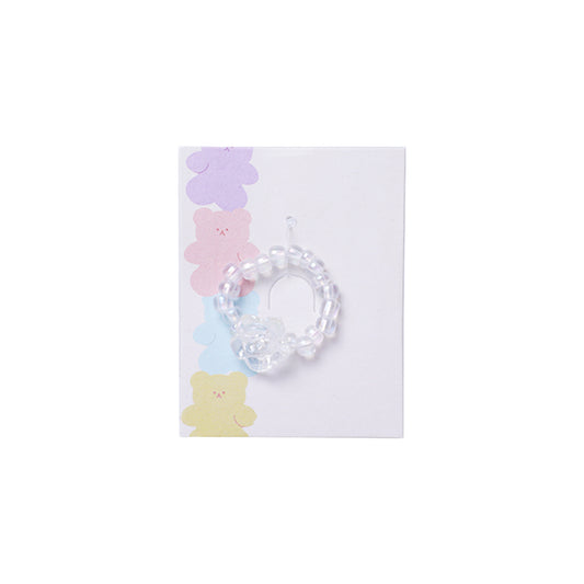Stroberi Beads Mix Rings - 3 Rose