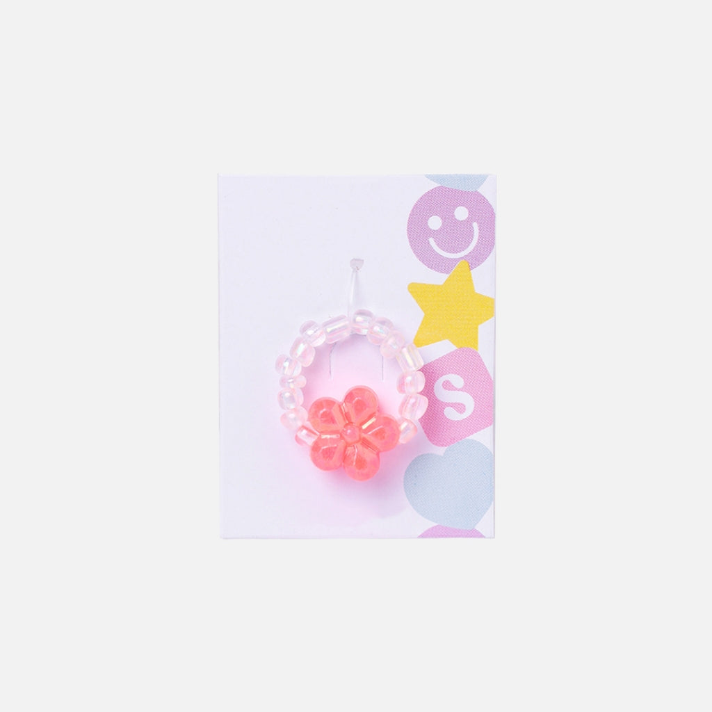 Stroberi Beads Mix Rings - 4 Flower