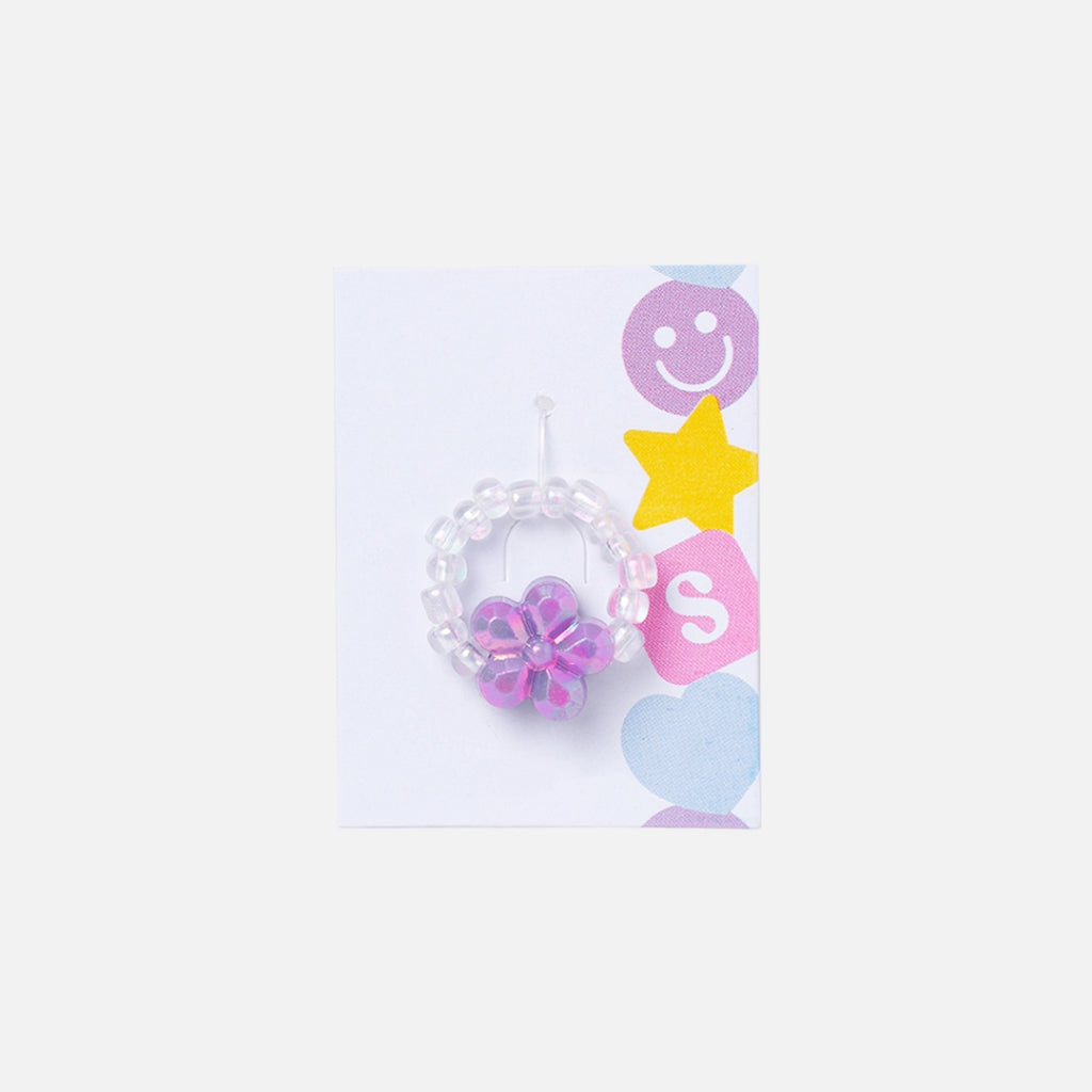Stroberi Beads Mix Rings - 4 Flower