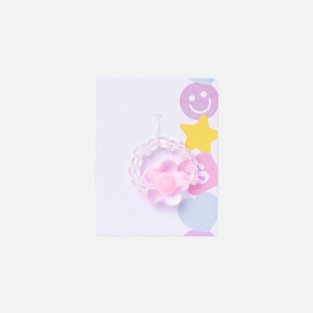 Stroberi Beads Mix Rings - 4 Flower
