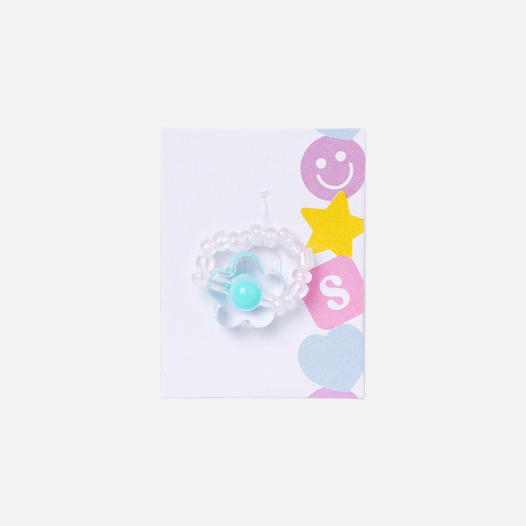 Stroberi Beads Mix Rings - 4 Flower