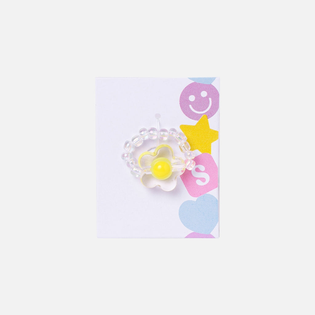 Stroberi Beads Mix Rings - 4 Flower