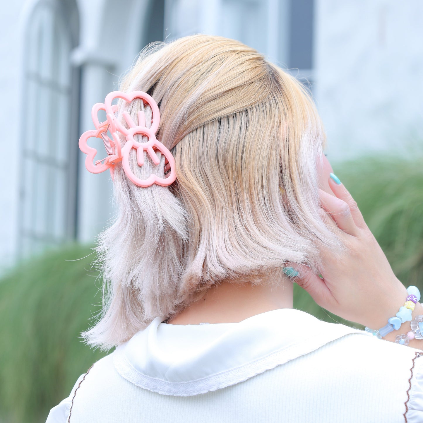 Stroberi Doff Bow Color Hair Clip