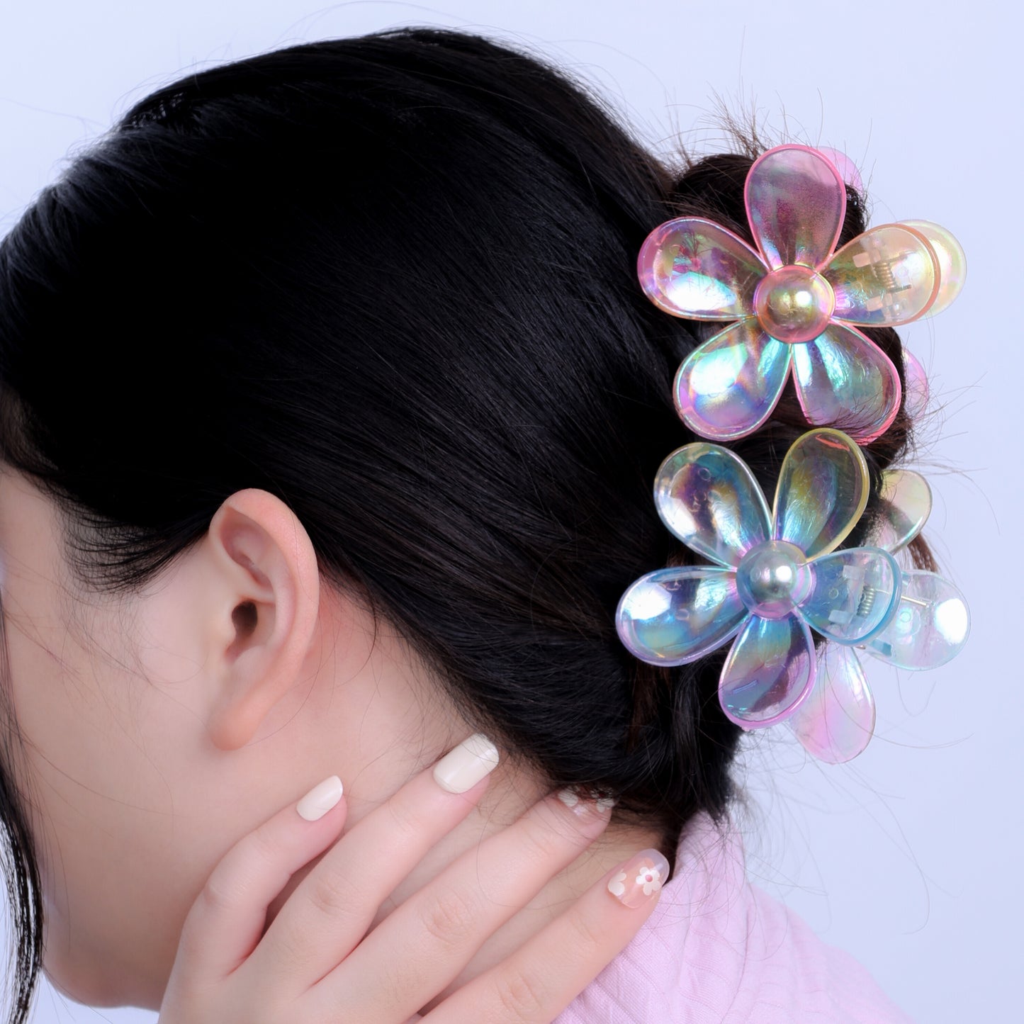 Stroberi Flower Trans Color Hair Clip