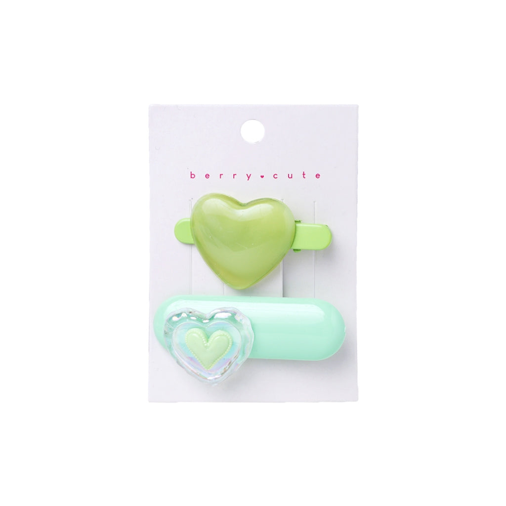 Stroberi List Love Hair Clip Set