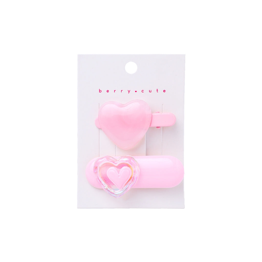 Stroberi List Love Hair Clip Set